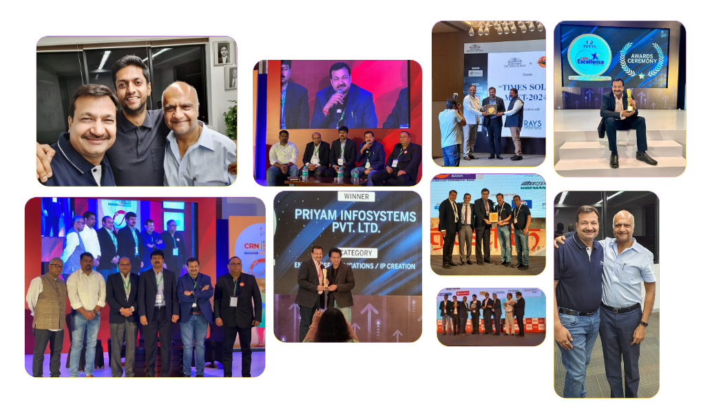 Priyam Infosystems team event and award moments