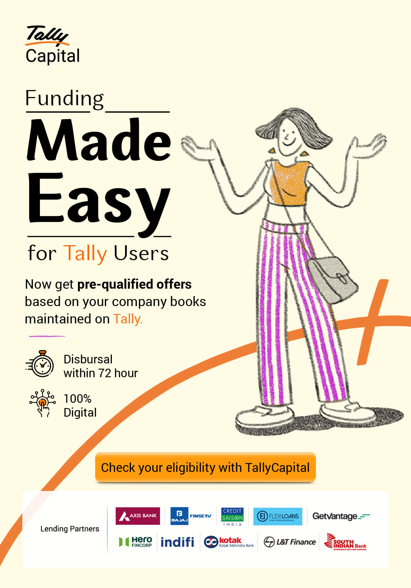 An exclusive lending solution powered by Tally